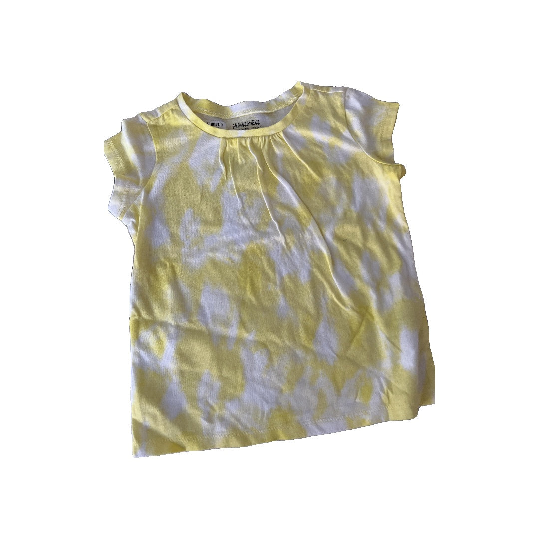 Harper Canyon Girls Yellow | Tie Dye T-Shirt Size: 3T Yellow | Tie Dye