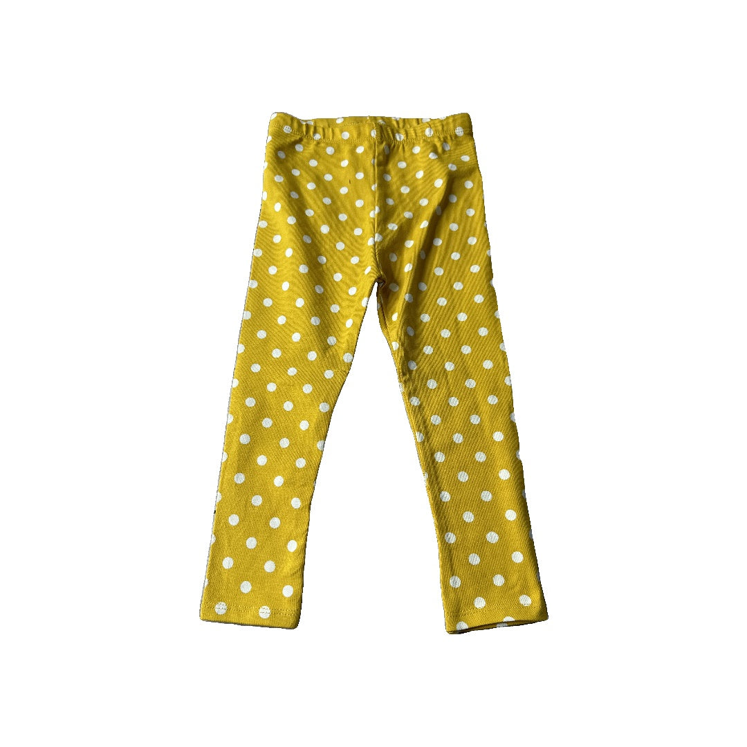 Mighty Goods Girls Yellow | White | Dots Pants Size: 2T Yellow | White | Dots