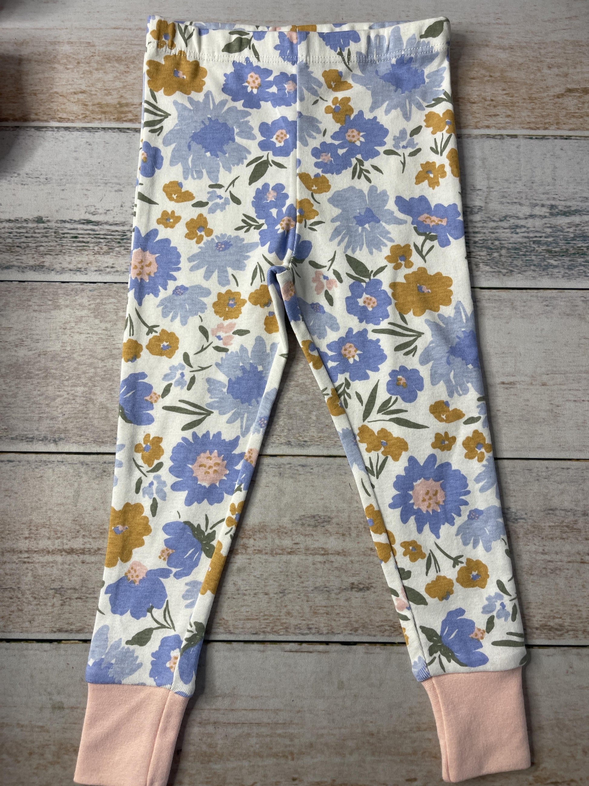 Honest Co Unisex Yellow | White | pink | Light Blue Pajamas Size: 3T Yellow | White | pink | Light Blue