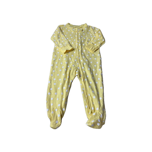 Carters Girls Yellow | White | polka dot Pajamas Size: 6 months Yellow | White | polka dot