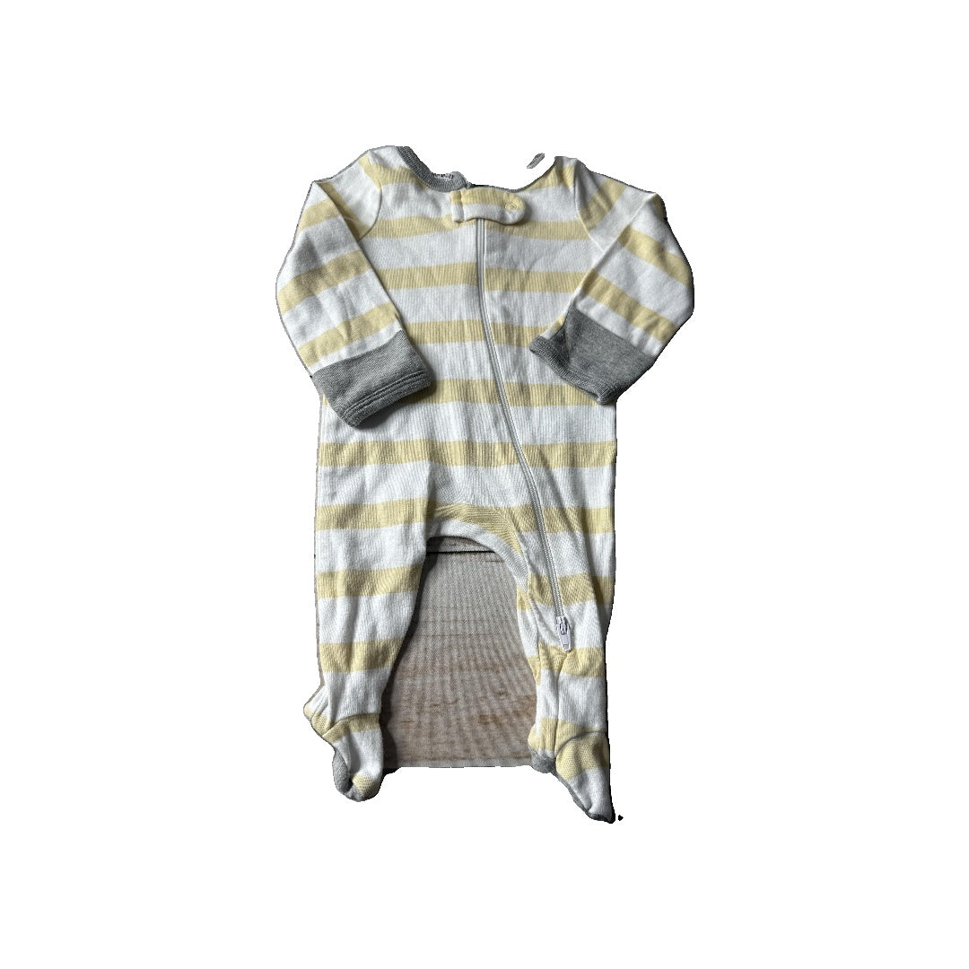 Cloud Island Boys Yellow | White | Stripe Pajamas Size: Newborn Yellow | White | Stripe