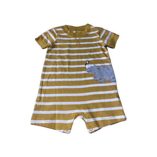 Carters Boys Yellow | White | Stripe Romper Size: 18 months Yellow | White | Stripe
