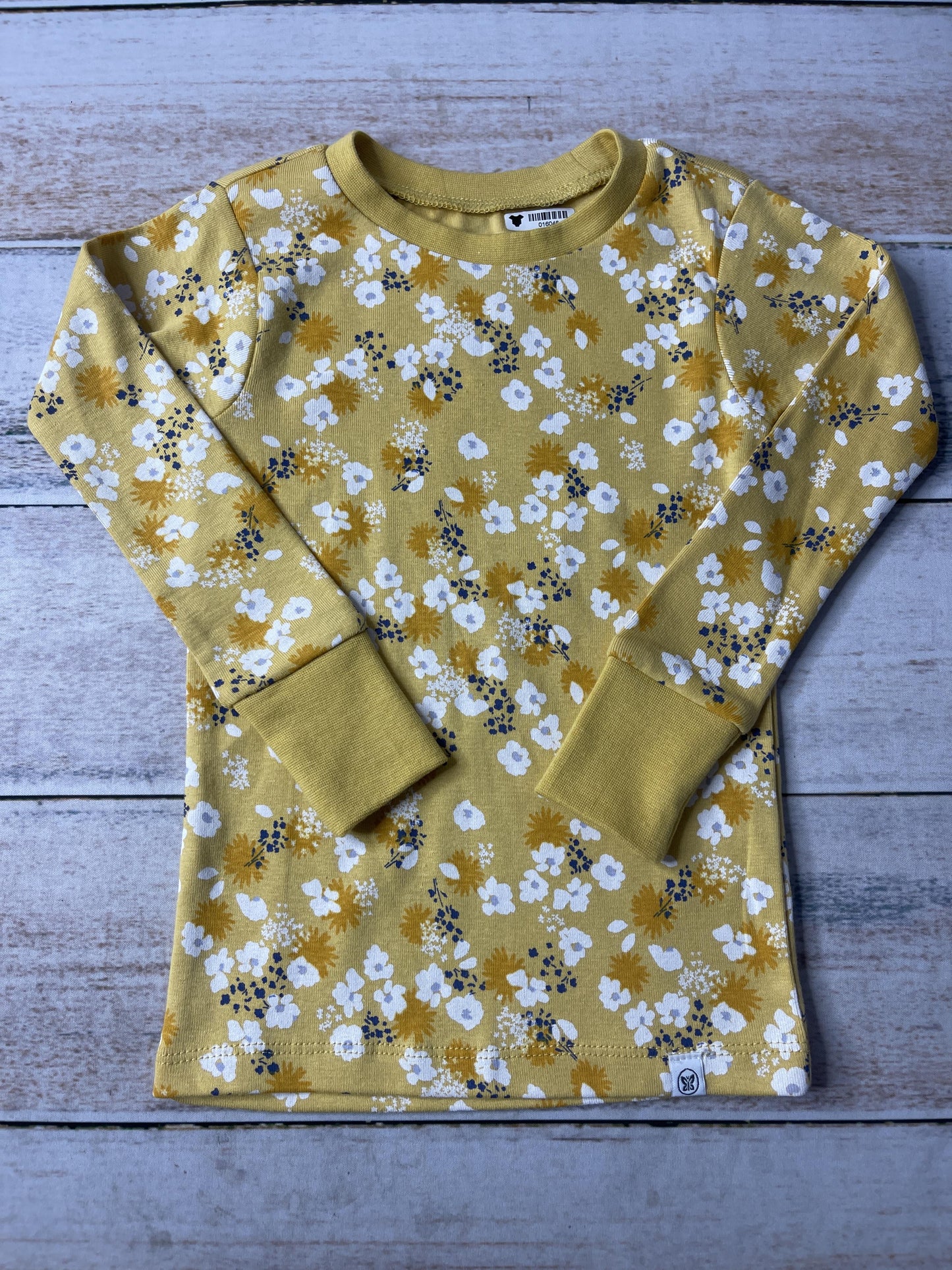 Honest Co Unisex Yellow | White Pajamas Size: 3T Yellow | White