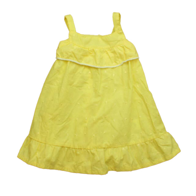 Penelope Mack Girls Yellow | White Dress Size: 3T Yellow | White