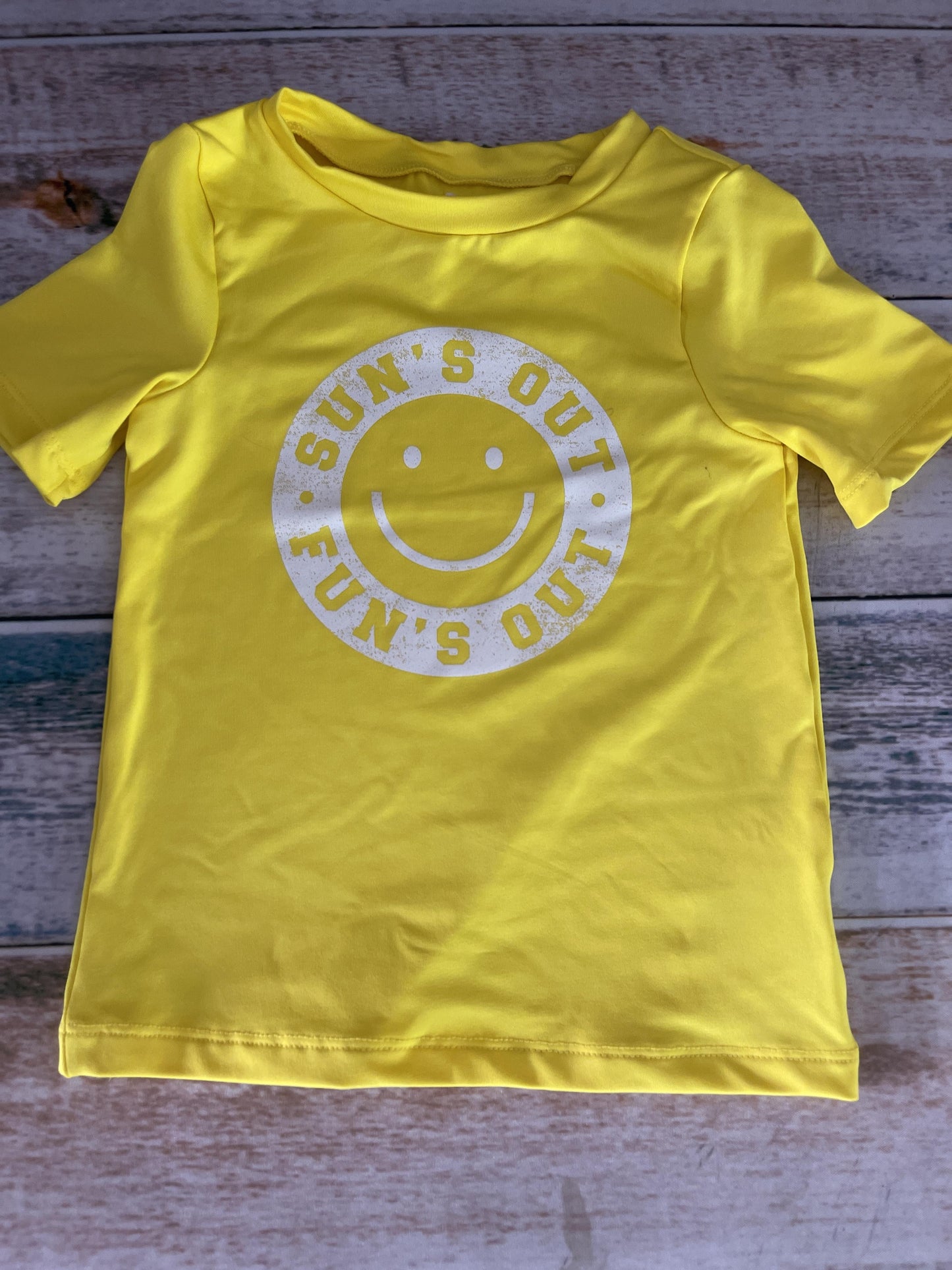 Cat & Jack Unisex Yellow | White Swimwear Size: 2T Yellow | White