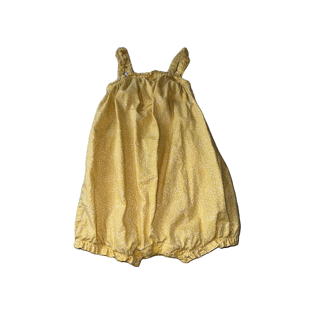 H&M Girls Yellow | White Jumper Size: 18-24 months Yellow | White