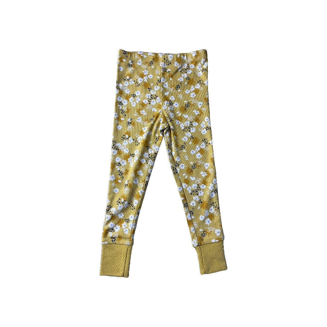 Honest Co Unisex Yellow | White Pajamas Size: 3T Yellow | White