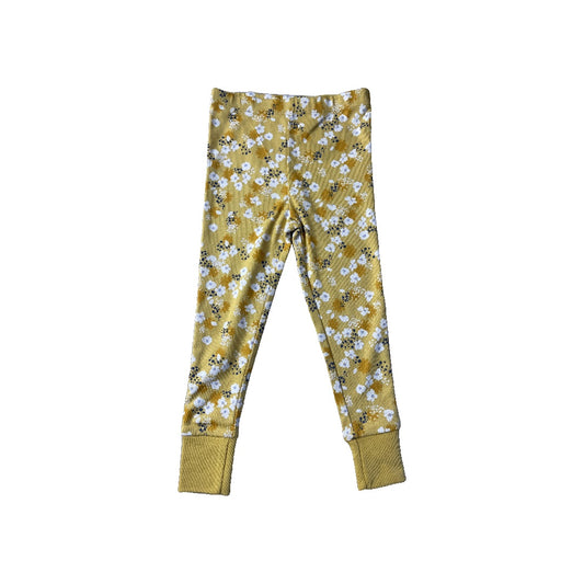 Honest Co Unisex Yellow | White Pajamas Size: 3T Yellow | White