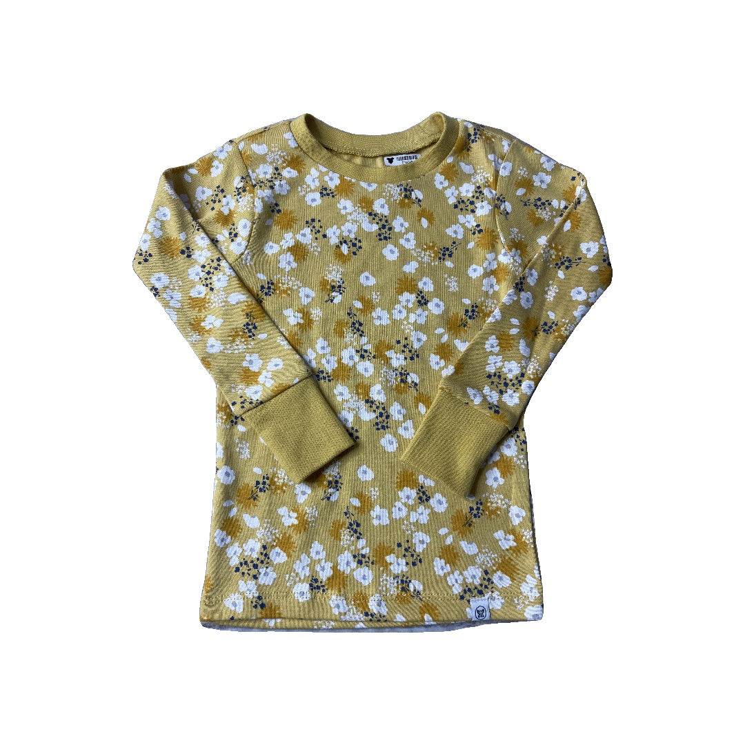 Honest Co Unisex Yellow | White Pajamas Size: 3T Yellow | White