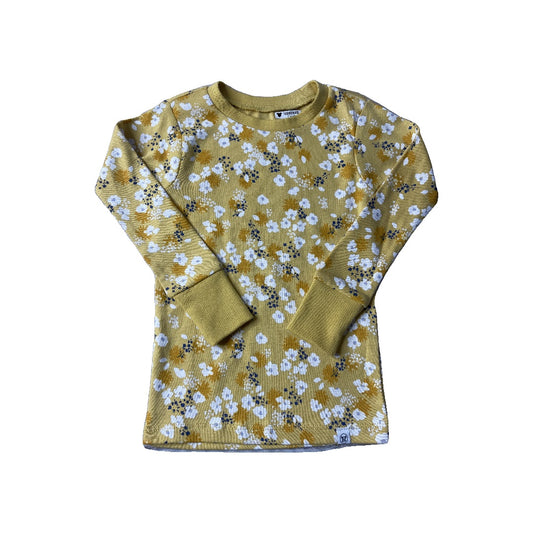 Honest Co Unisex Yellow | White Pajamas Size: 3T Yellow | White