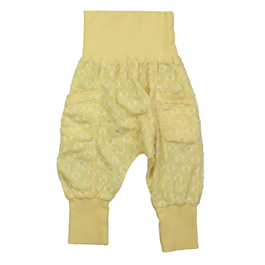 1 + In the Family Girls Yellow | White Leggings Size: 9 Months