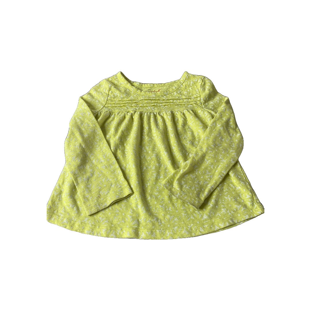 Cat & Jack Girls Yellow | White Long Sleeve Shirt Size: 3T Yellow | White