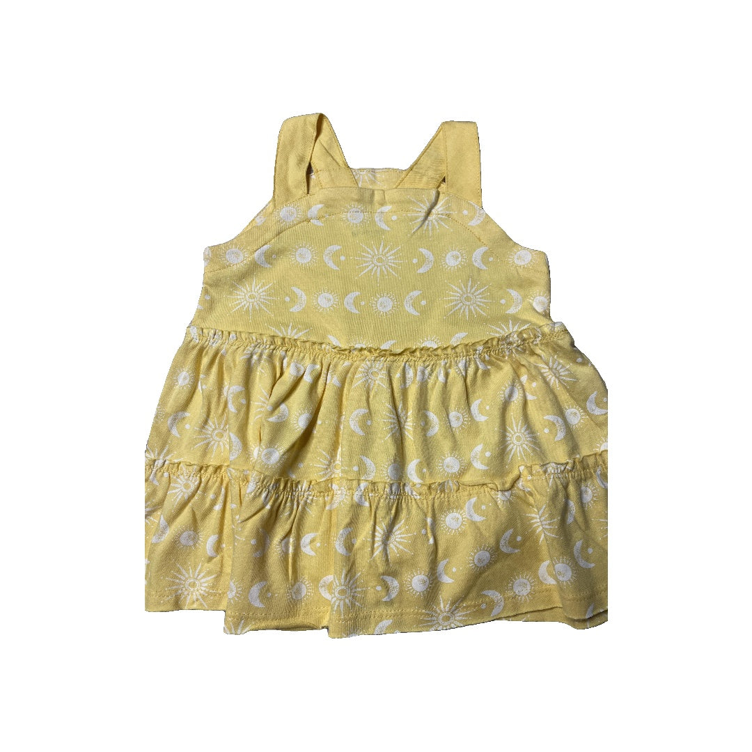 Burt's Bees Girls Yellow | White Tank Top Size: 12 months Yellow | White