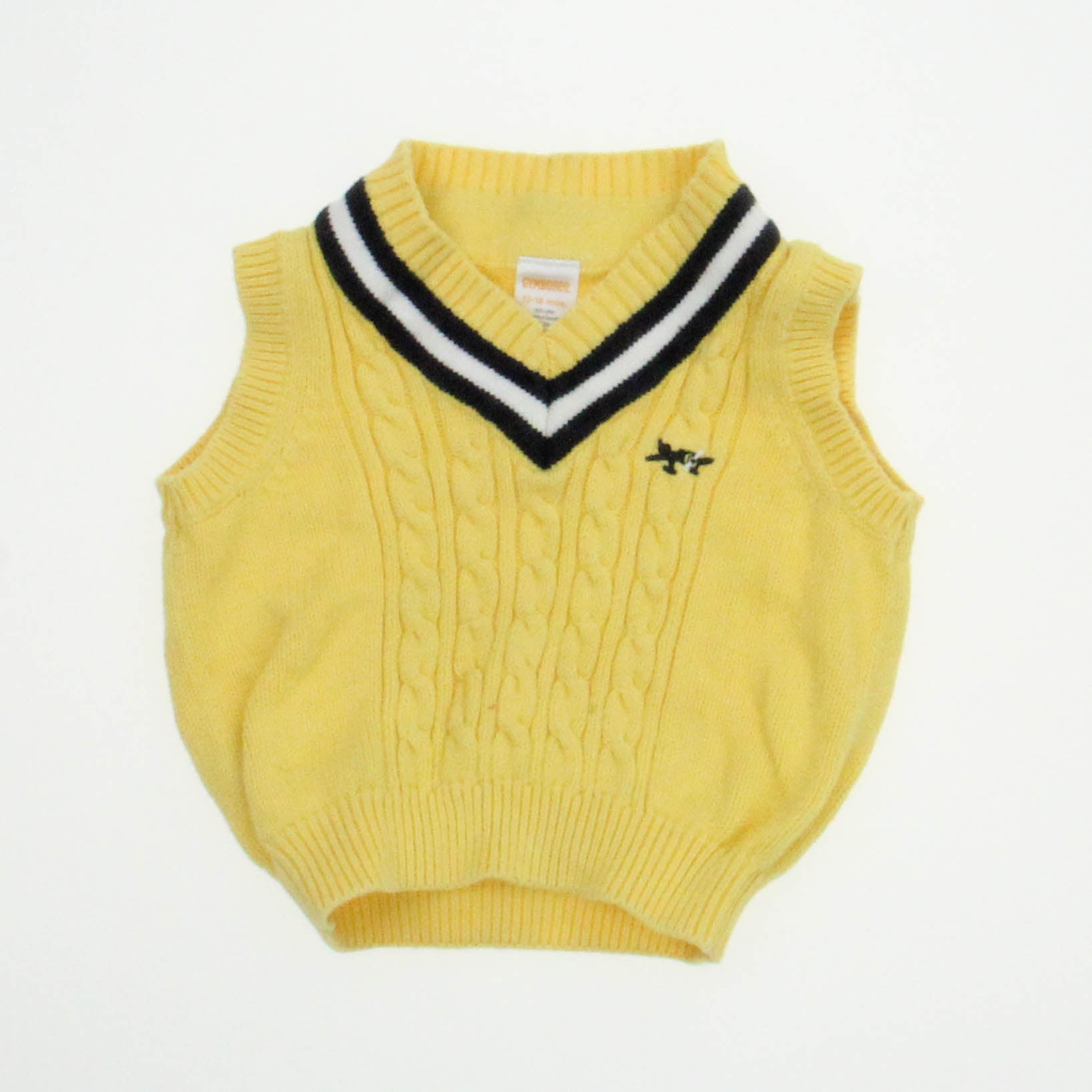Gymboree Boys Yellow Sweater Vest Size: 12-18 Months Yellow