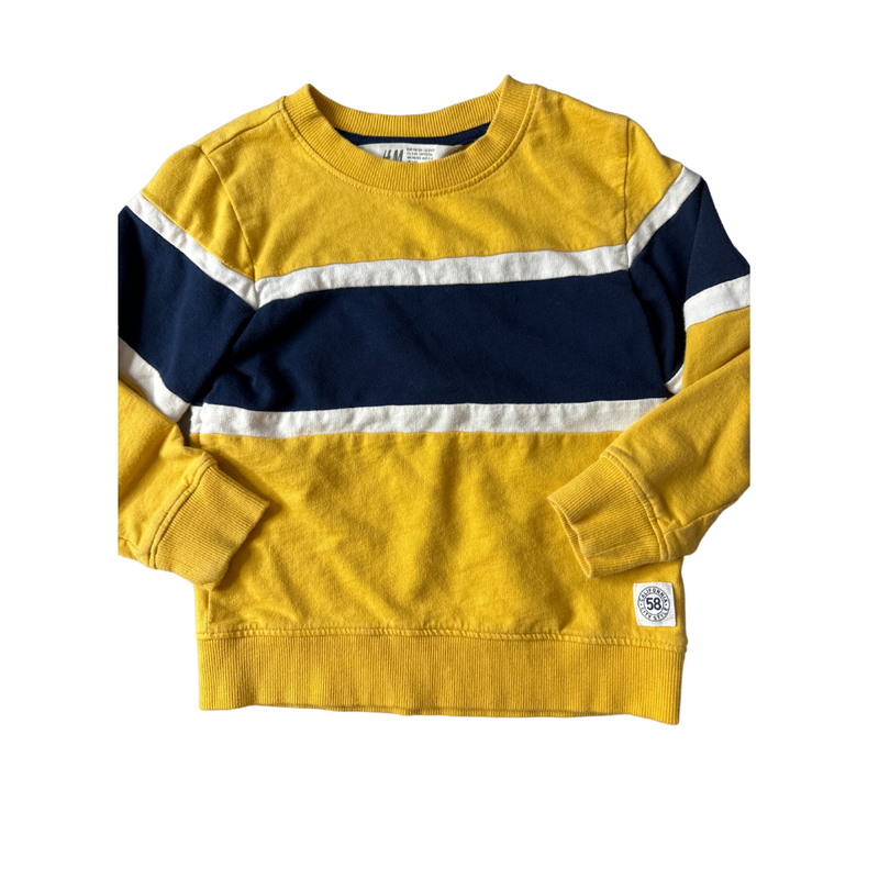 H&M Boys Yellow Long Sleeve T-Shirt Size: 3T Yellow