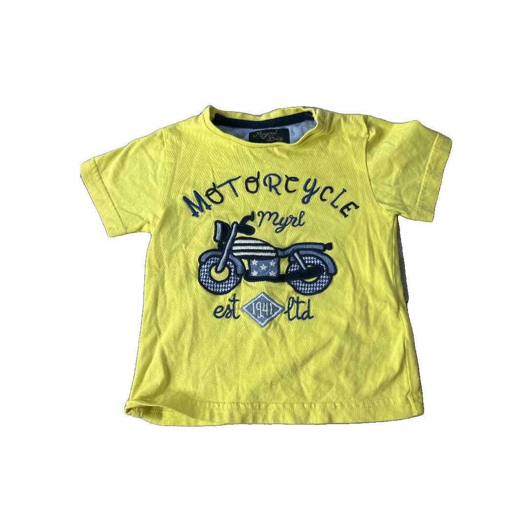Boys Yellow T-Shirt Size: 12 months Yellow