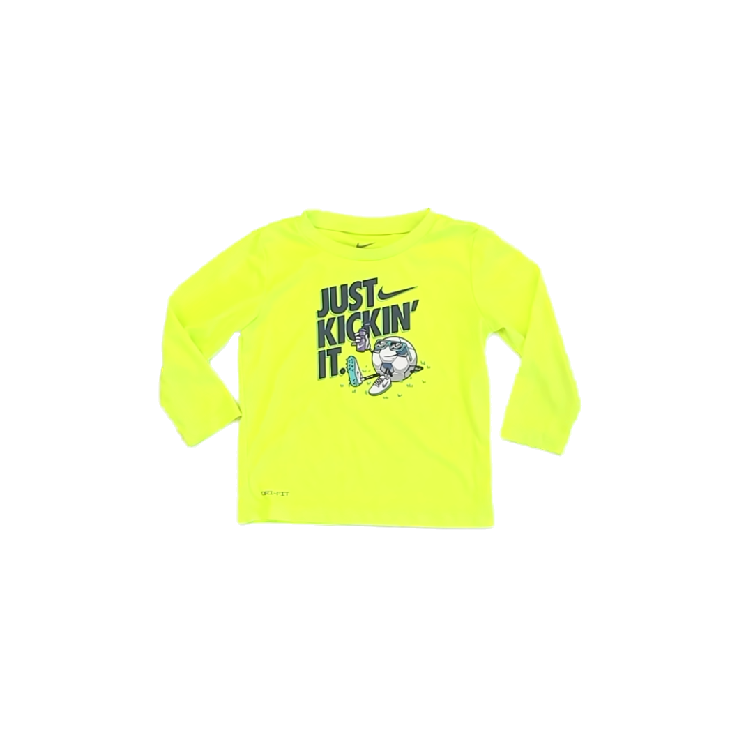 Nike Boys Yellow Athletic Top Size: 18 Months Yellow
