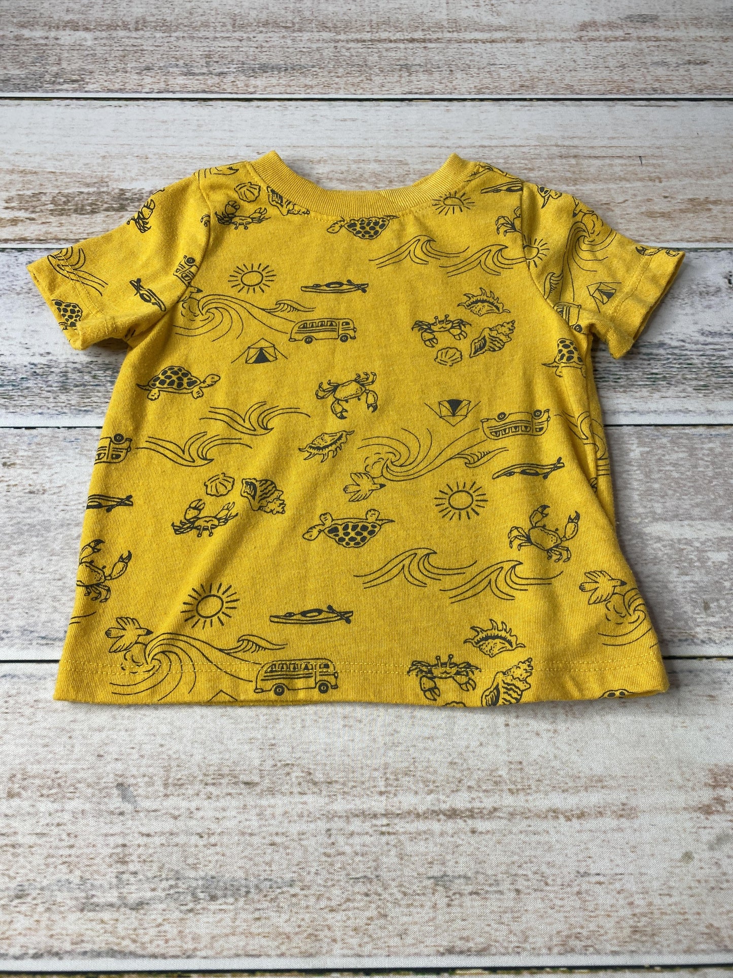 Old Navy Boys Yellow T-Shirt Size: 12-18 months Yellow
