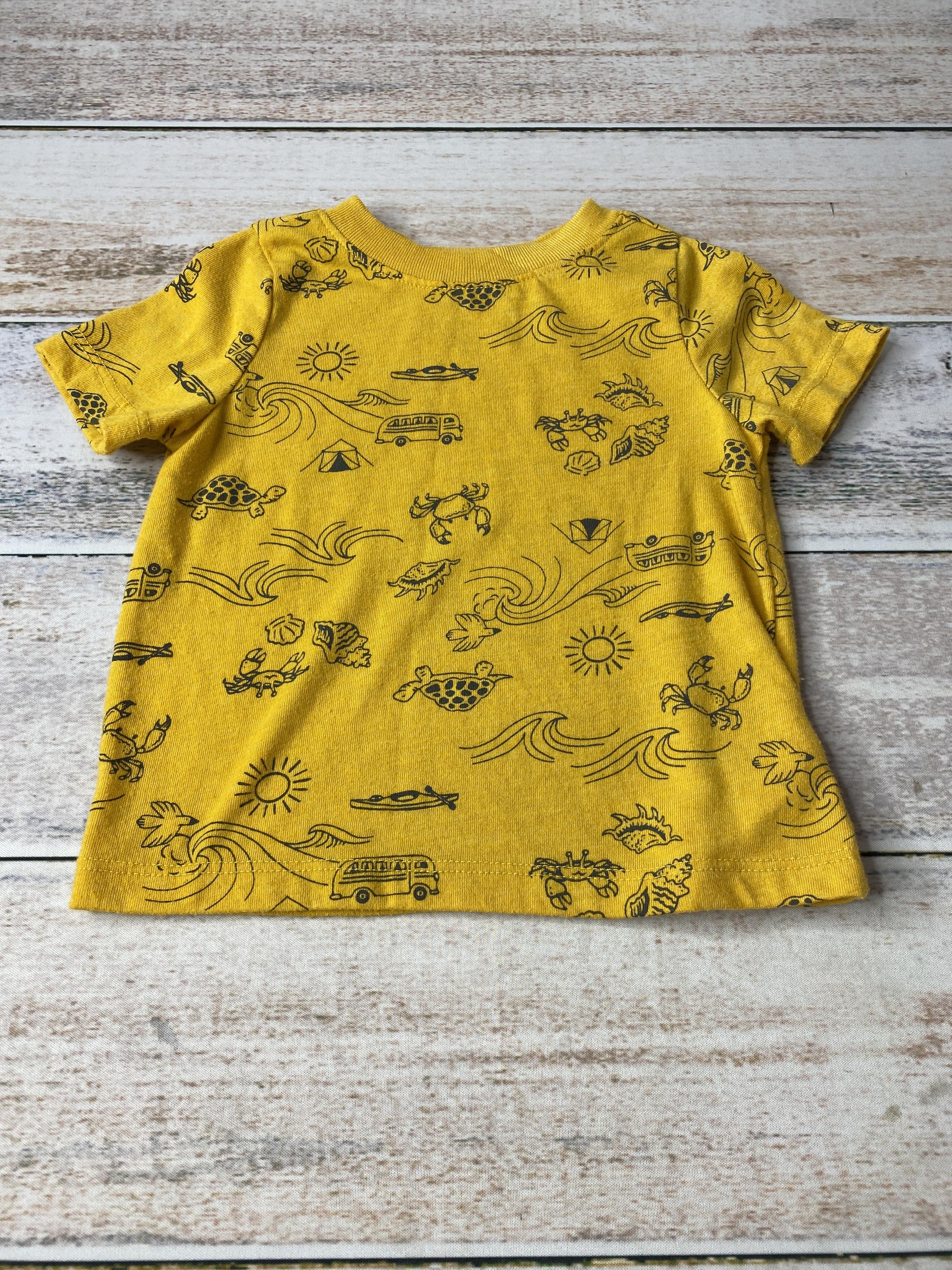 Old Navy Boys Yellow T-Shirt Size: 12-18 months Yellow