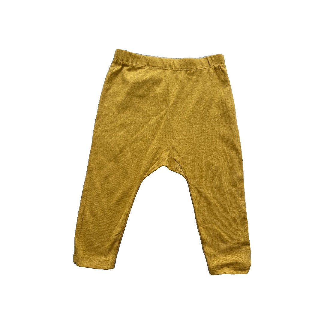Honest Co Unisex Yellow Pants Size: 18 months Yellow