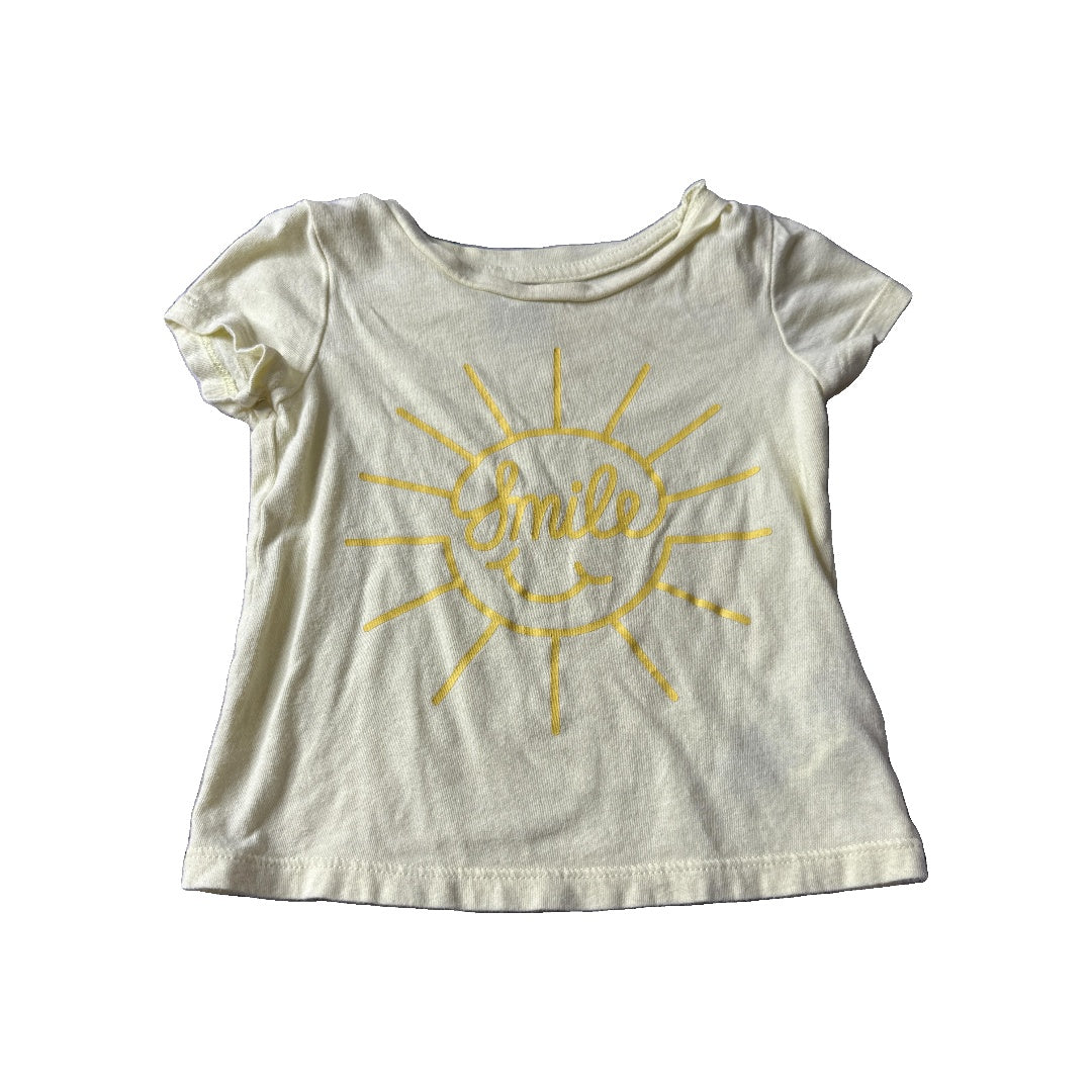 Gap Unisex Yellow T-Shirt Size: 18-24 months Yellow