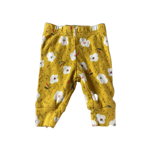 Carters Girls Yellow Pants Size: 0-3 months Yellow