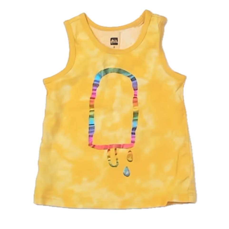 Tea Collection Girls Yellow Tank Top Size: 2T Yellow