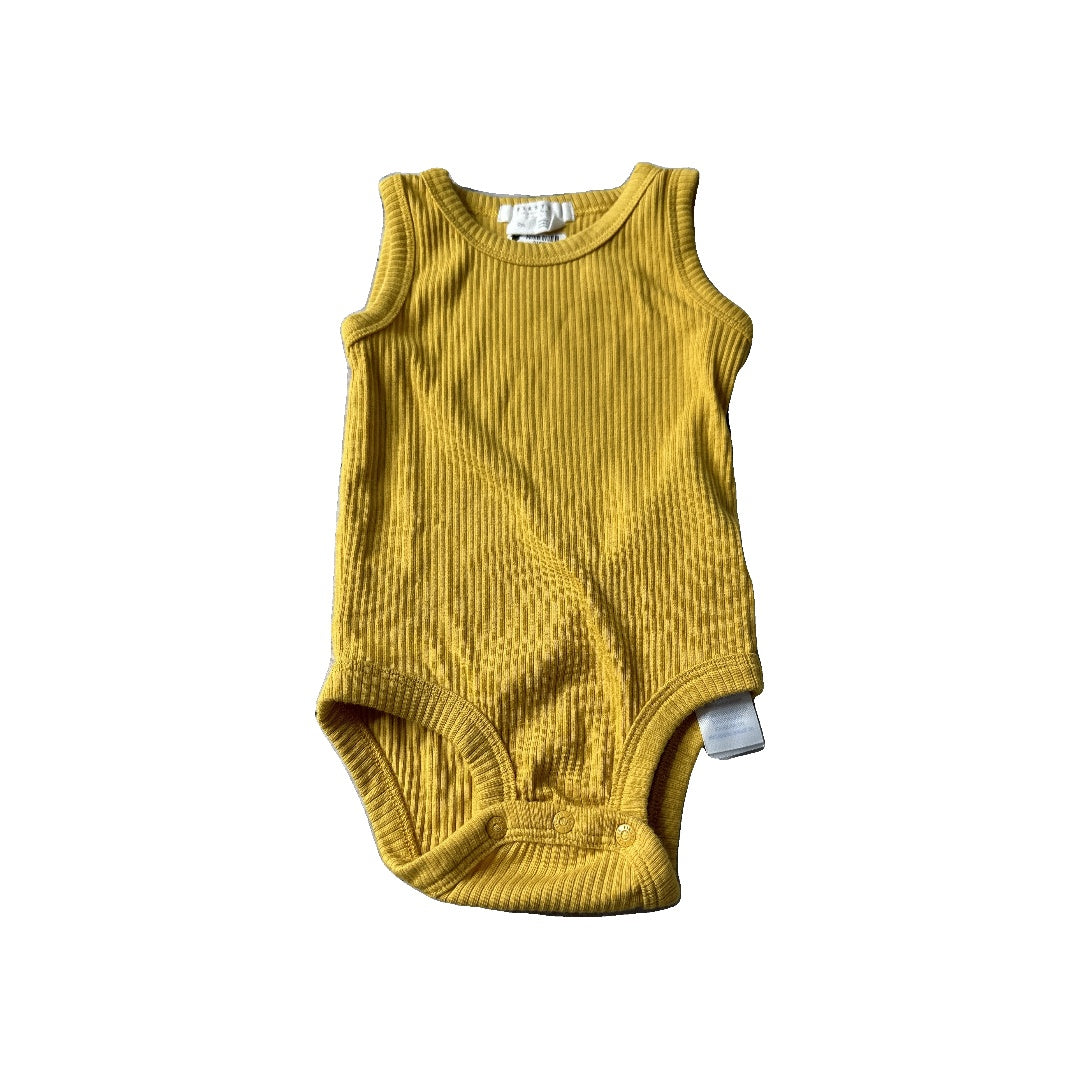 Firsts Unisex Yellow Onesie Size: 9 months Yellow