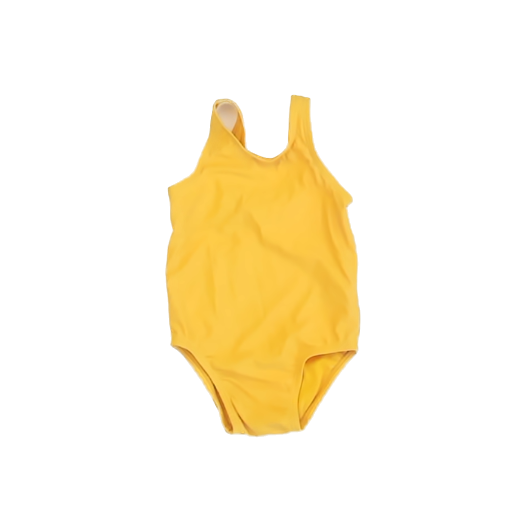Old Navy Girls Yellow 1-piece Swimsuit Size: 12-18 Months Yellow