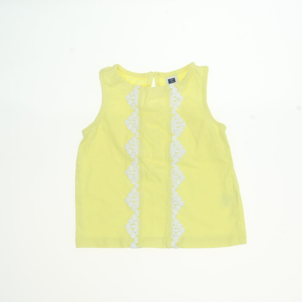 Janie and Jack Girls Yellow Tank Top Size: 18-24 Months Yellow