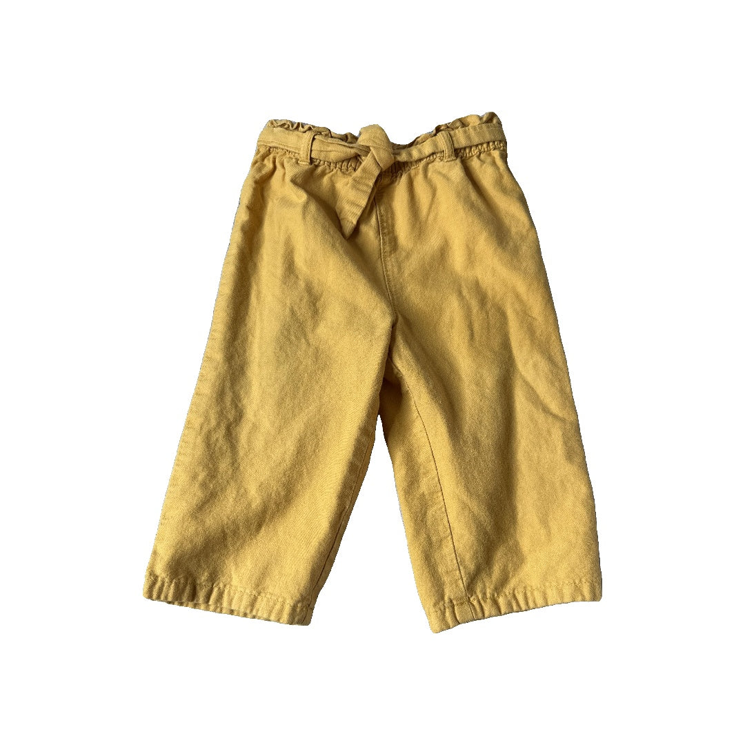 Carters Unisex Yellow Pants Size: 24 months Yellow