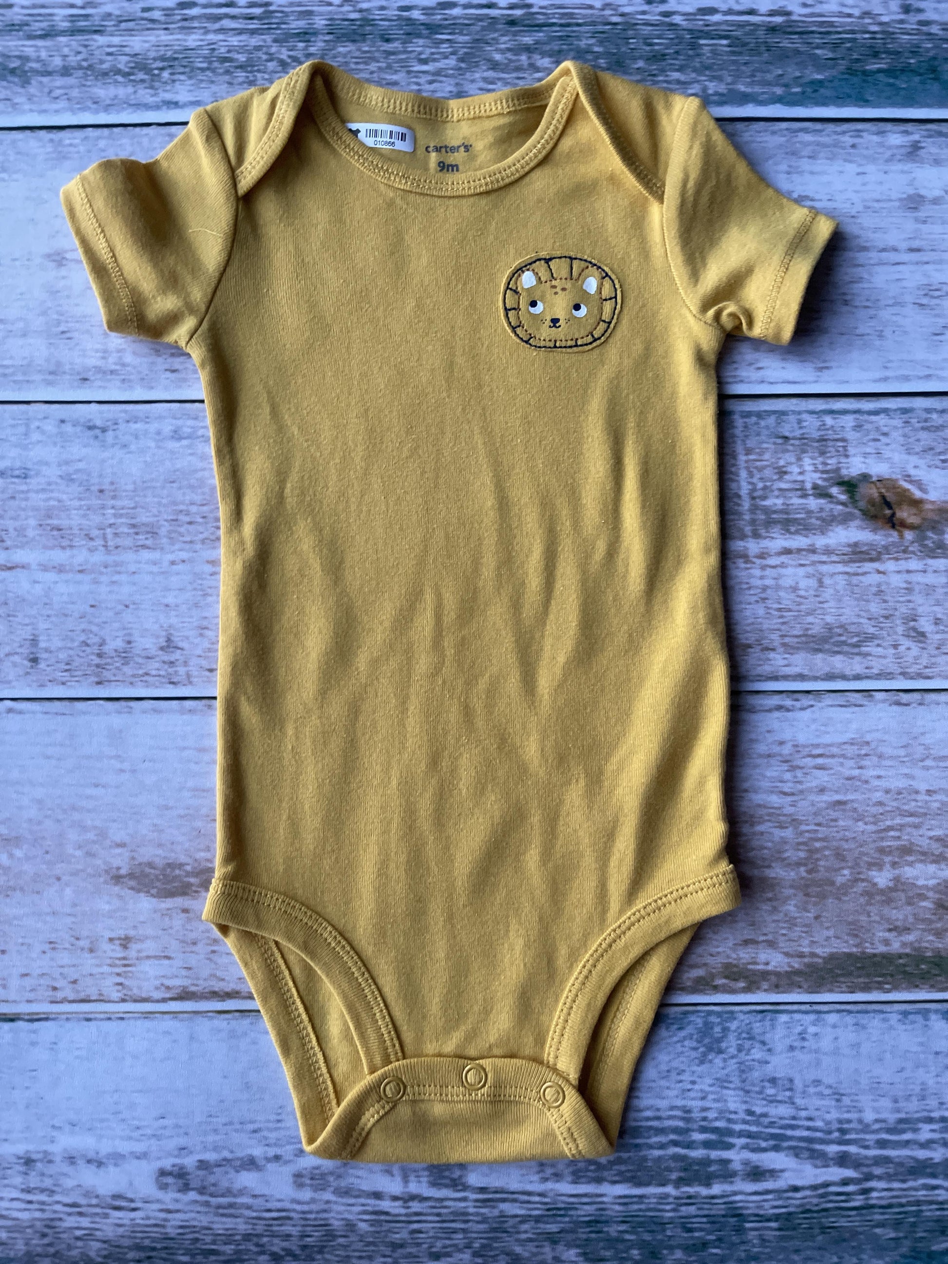 Carters Girls Yellow Onesie Size: 9 months Yellow