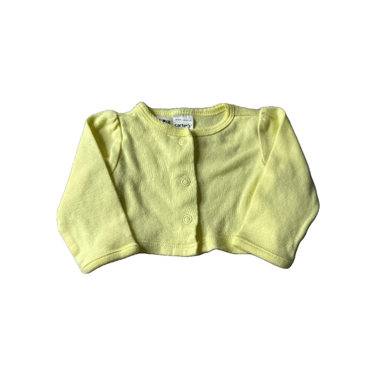 Carters Girls Yellow Sweater Size: Newborn Yellow
