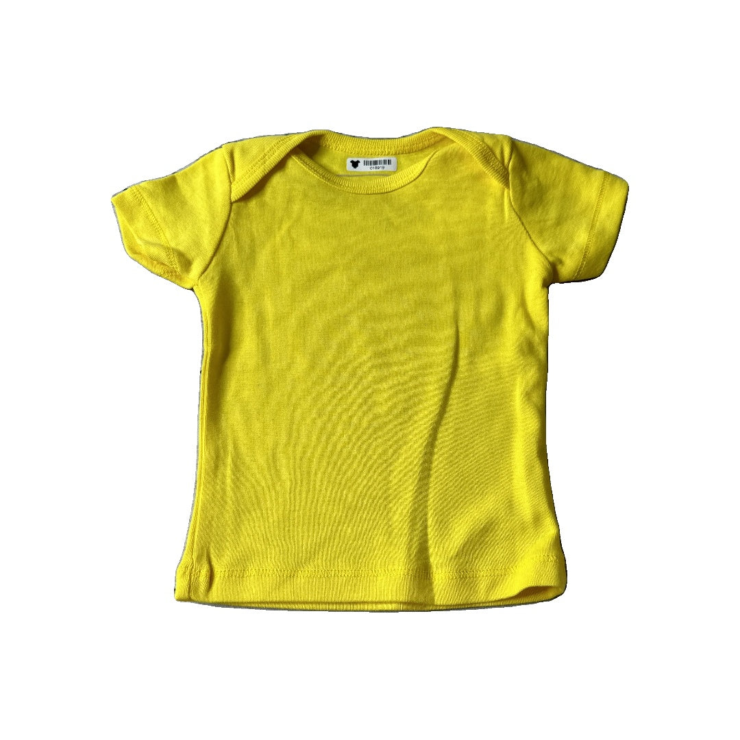 Kidential Unisex Yellow T-Shirt Size: 3-6 months Yellow