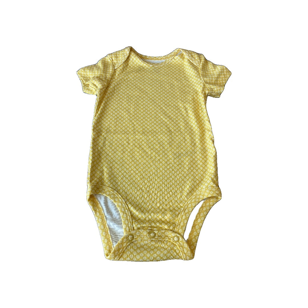 Carters Girls Yellow Onesie Size: 12M Yellow