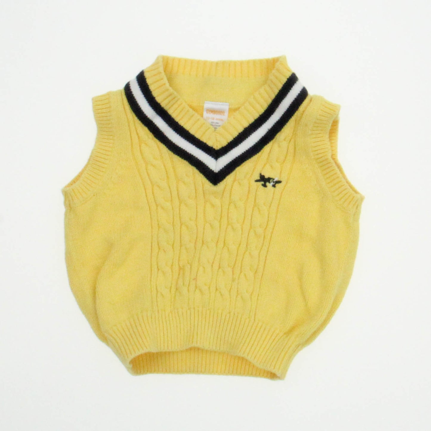 Gymboree Boys Yellow Sweater Vest Size: 12-18 Months Yellow