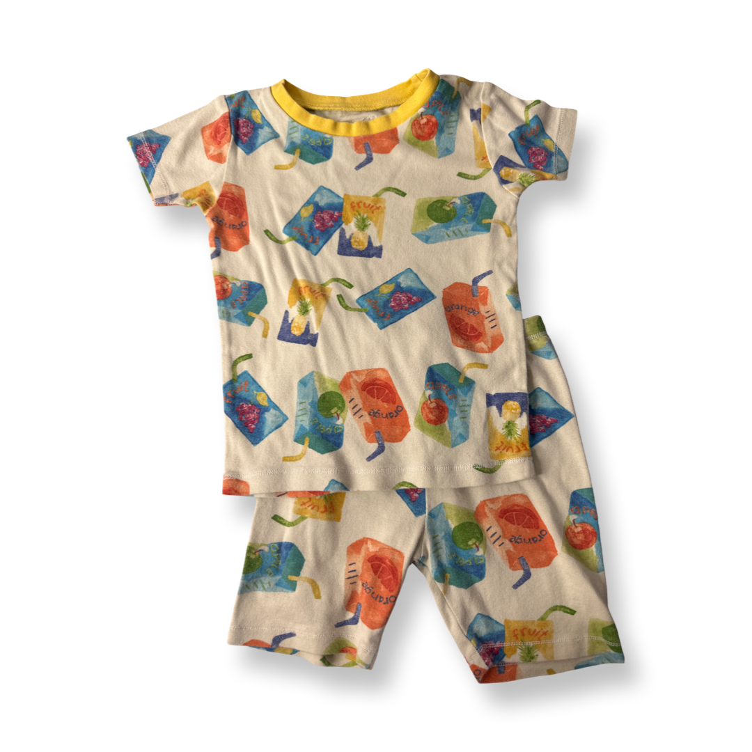 Burt's Bees Unisex yellow 2-piece Pajamas Size: Juice Box Pajama Set yellow