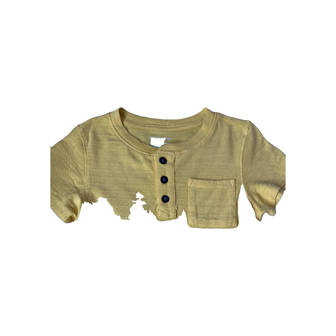 Car & Jack Unisex Yellow T-Shirt Size: 4T Yellow