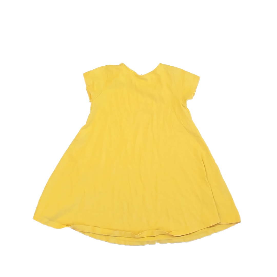 Hanna Andersson Girls Yellow Dress Size: 5T Yellow