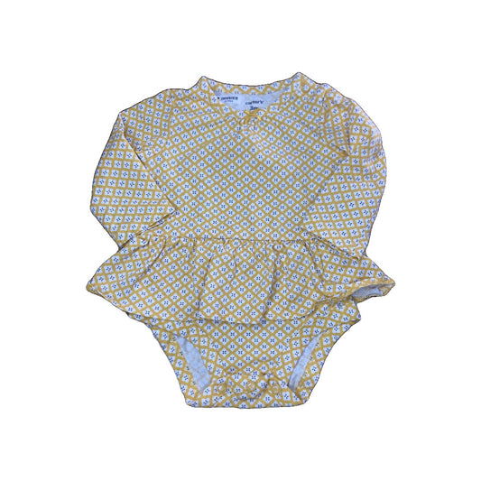 Carters Girls Yellow Onesie Size: 3 months Yellow