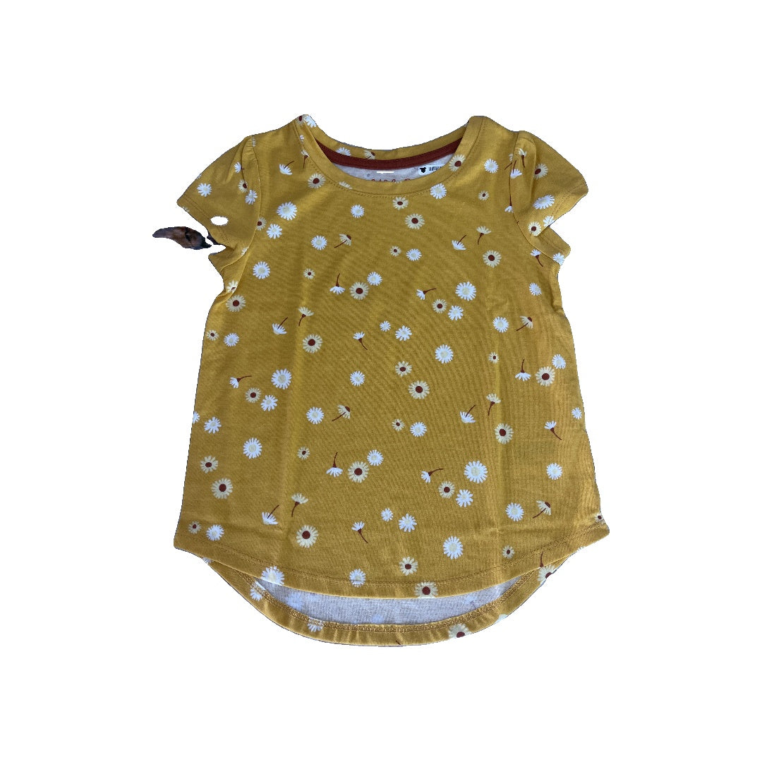Cat & Jack Girls Yellow T-Shirt Size: 5 Yellow