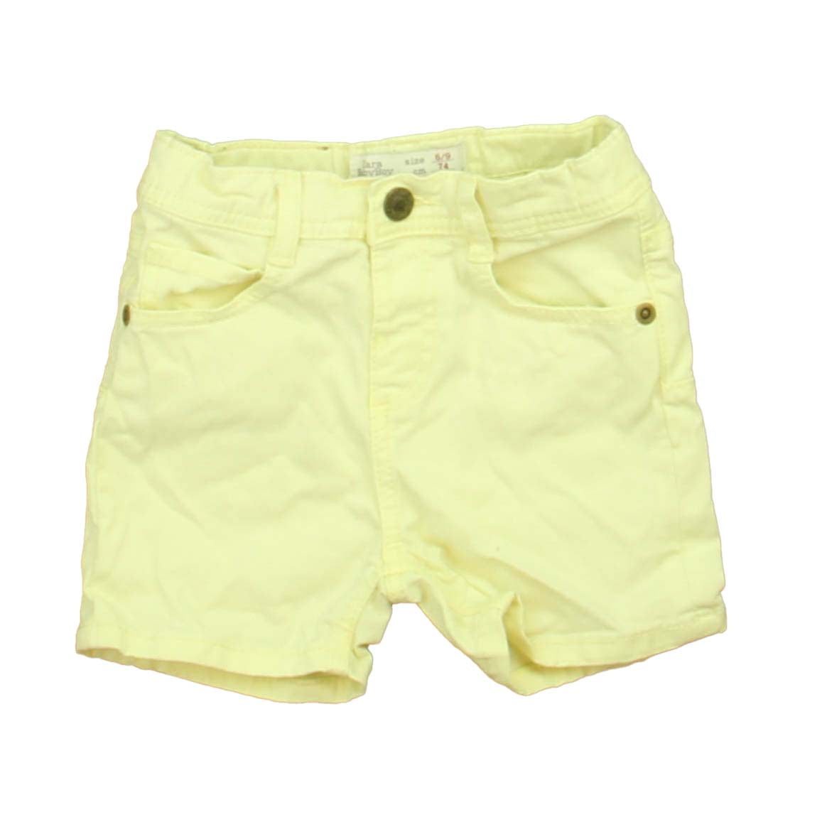 Zara Boys Yellow Shorts Size: 6-9 Months