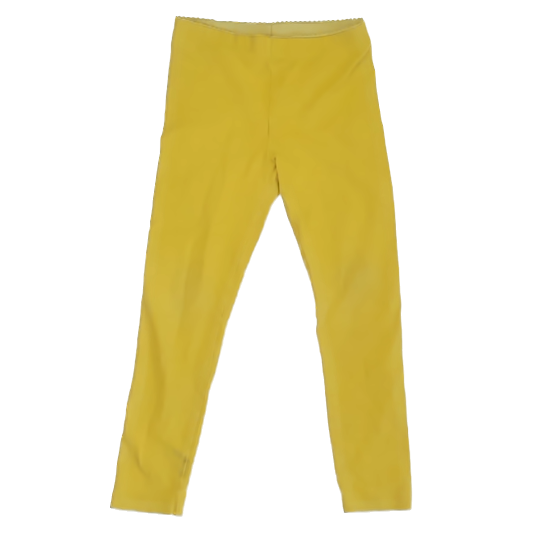Tea Collection Girls Yellow Leggings Size: 6 Years Yellow