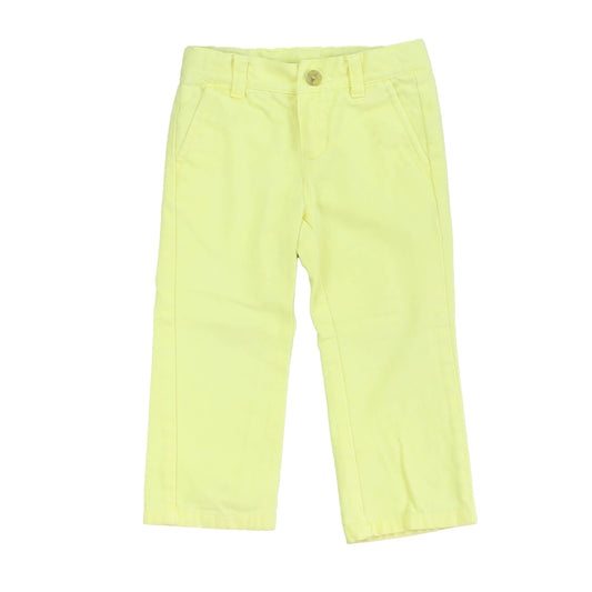 Janie and Jack Girls Yellow Pants Size: 2T Yellow