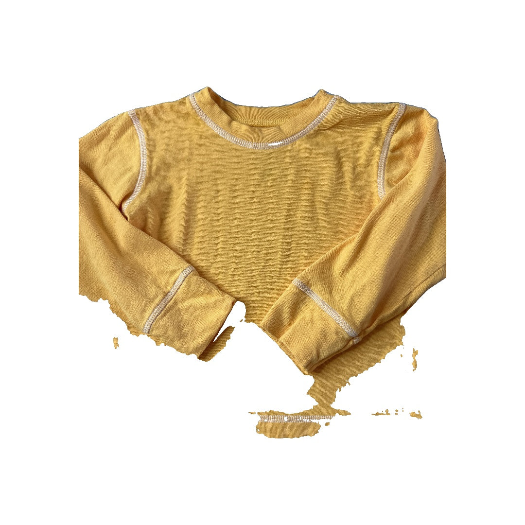Half Days Unisex Yellow Long Sleeve T-Shirt Size: 2T Yellow