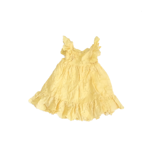 Catherine Malandrino Girls Yellow Sun Dress Size: 12 Months Yellow