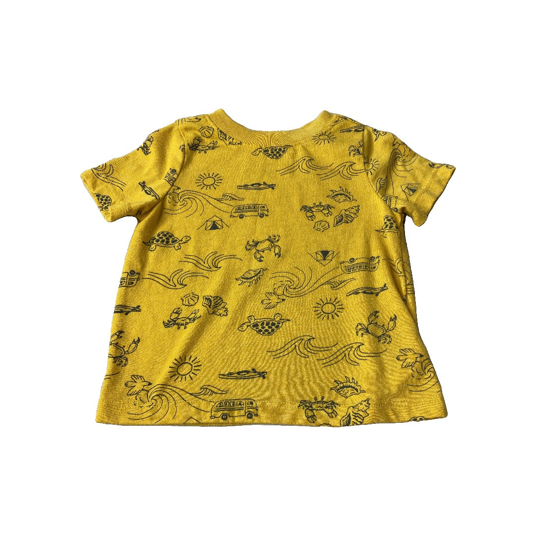 Old Navy Boys Yellow T-Shirt Size: 12-18 months Yellow