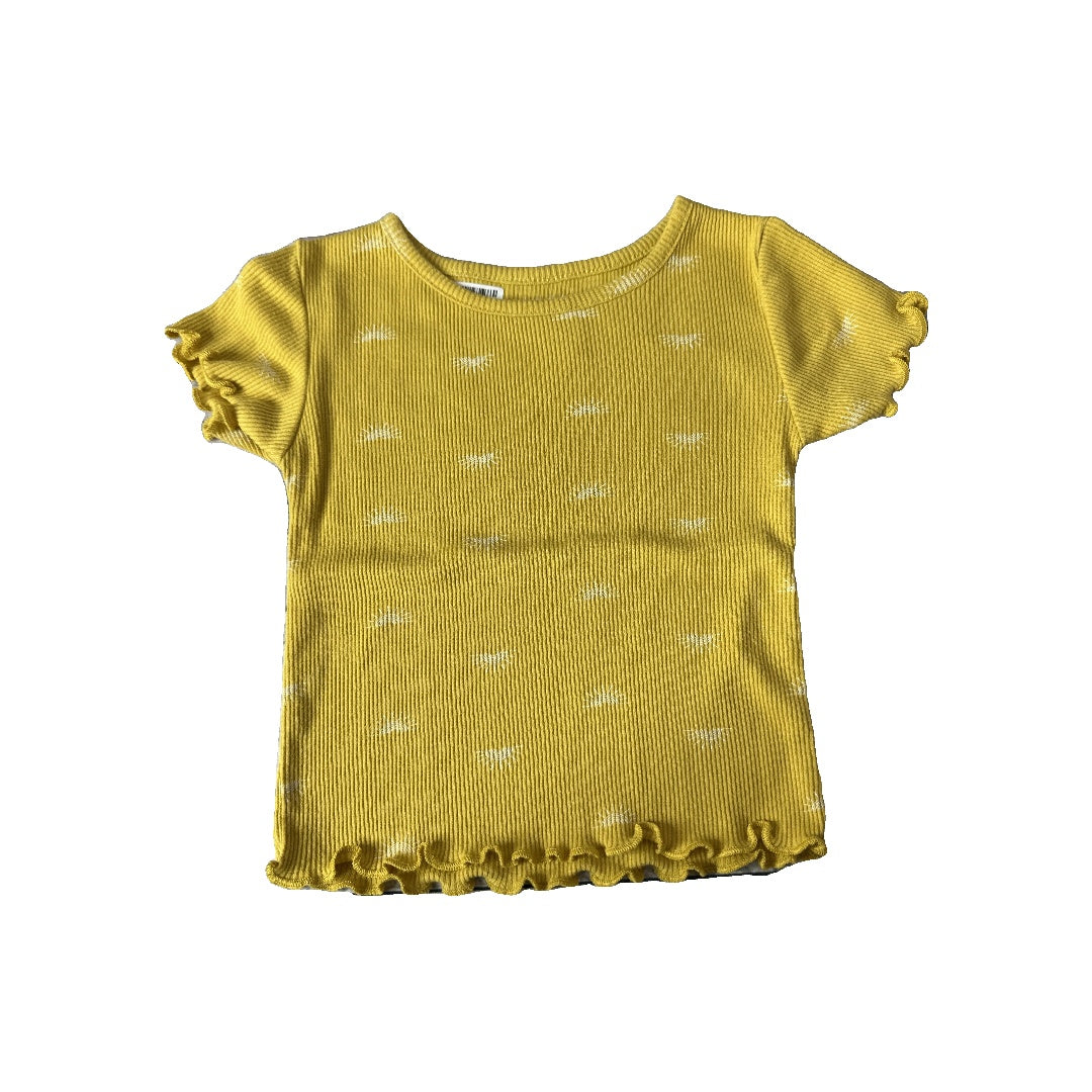 Girls Yellow Shirt Size: 18-24 months Yellow