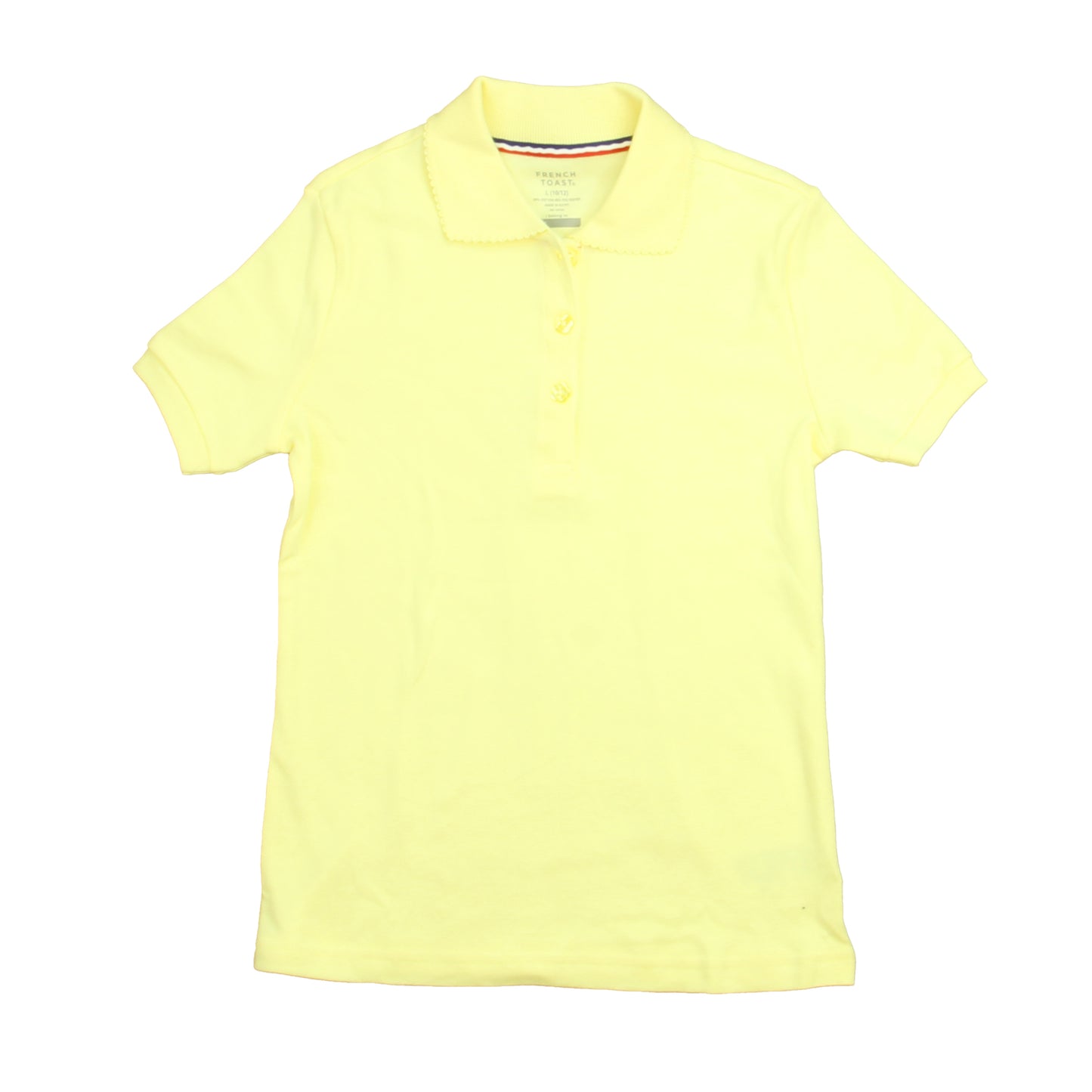 French Toast Girls Yellow Polo Shirt Size: 10-12 Years