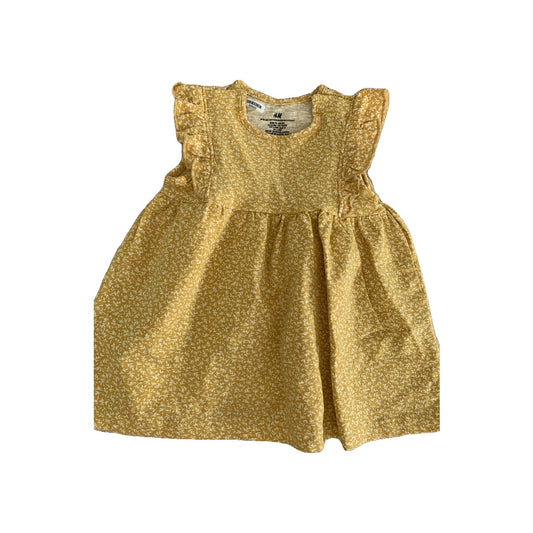 H&M Girls Yellow Dress Size: 6-9 months Yellow